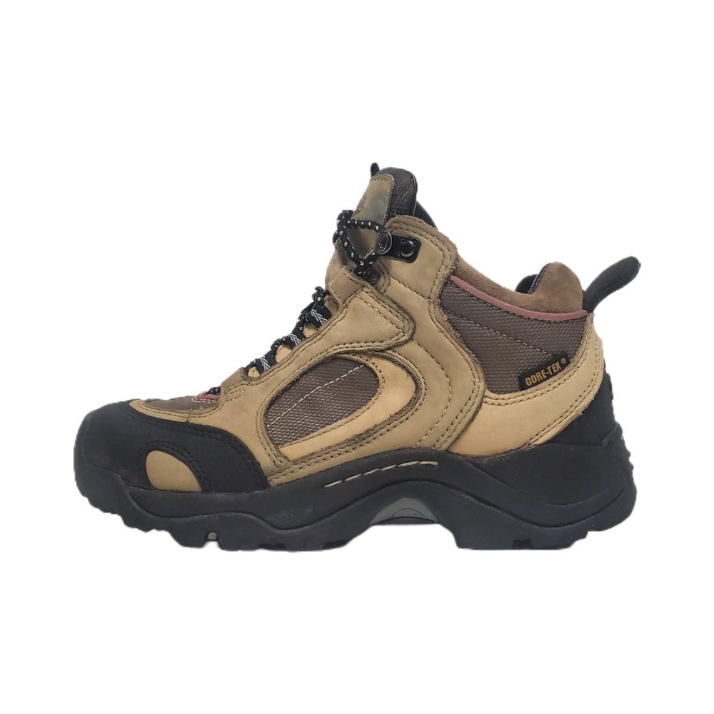 Danner Womens 7.5 Ankle Boot Tan Leather & Gortex Mesh Hiking - Picture 3 of 11